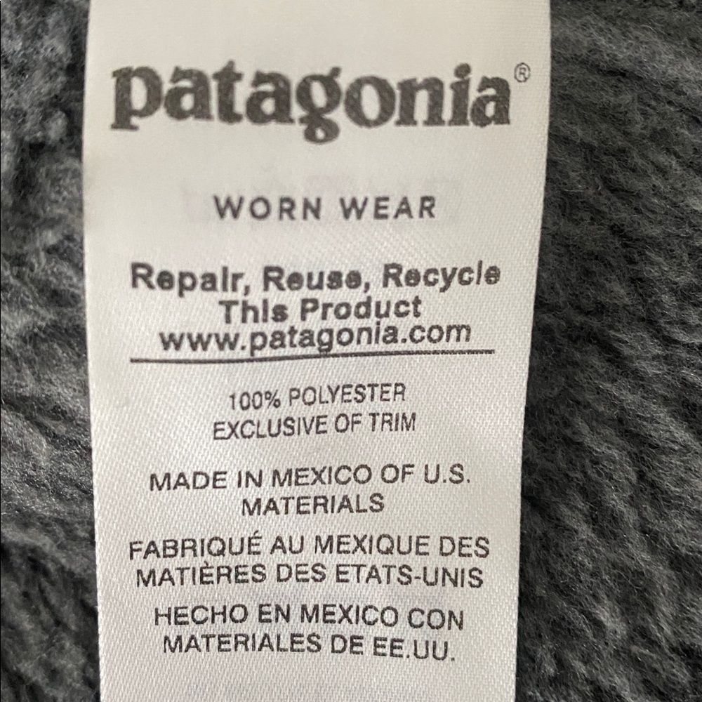 Patagonia Women's Re-Tool Snap-T Pullover Gray Fleece 1/4 Snap Buttons Sz L - Picture 8 of 15